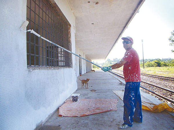 Obras aceleradas na Estação Férrea