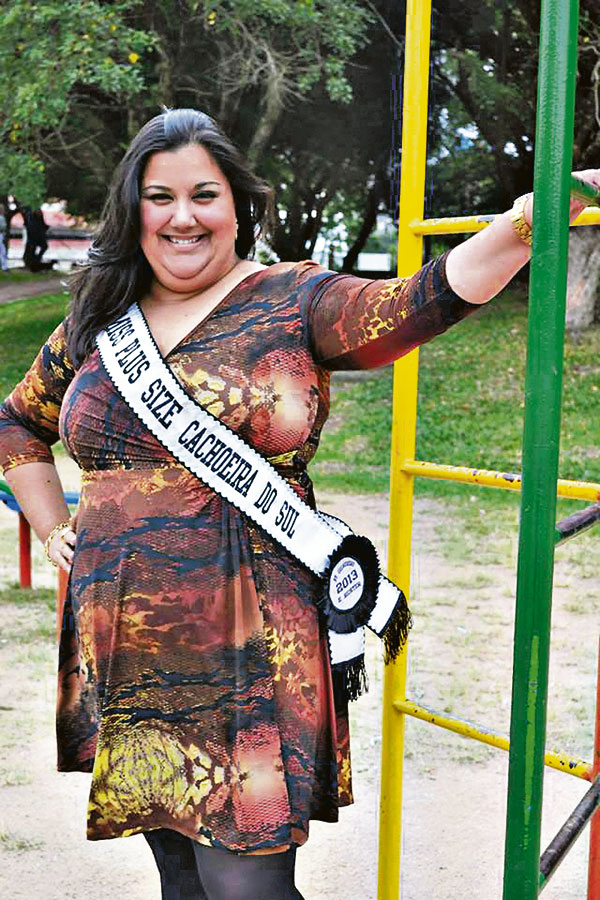 Cachoeira no concurso Plus Size RS