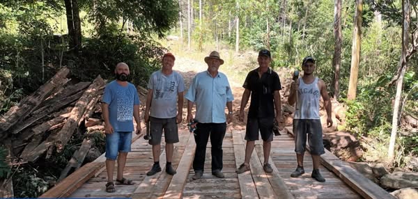 Ponte em Paraíso do Sul é recuperada pela Prefeitura