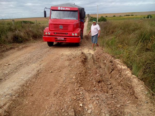 Buracos no caminho da safra do interior