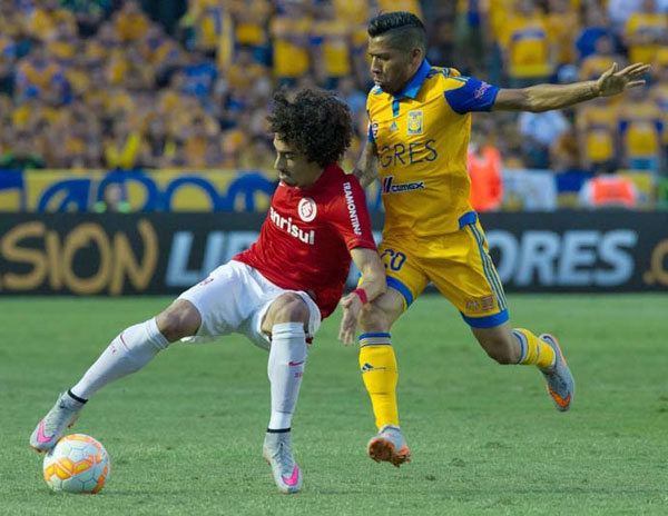 Inter leva 3 a 1 do Tigres e dá adeus à Libertadores