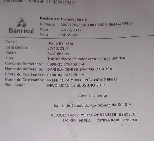 Câmara pagou nesta quarta-feira o 13º salário dos vereadores