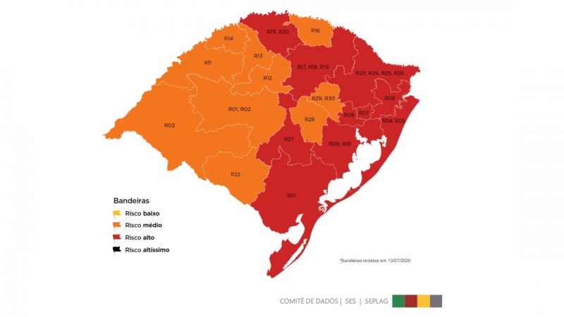 Estado não aceitou recurso da região para reverter bandeira vermelha