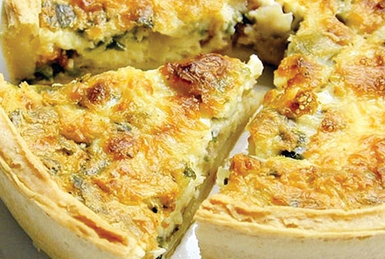 Quiche de alho-poró